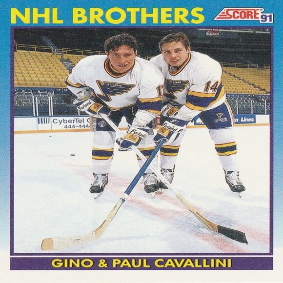 Gino & Paul Cavallini - St. Louis Blues NHL Brothers - 8 Card Set - Picture 2 of 9